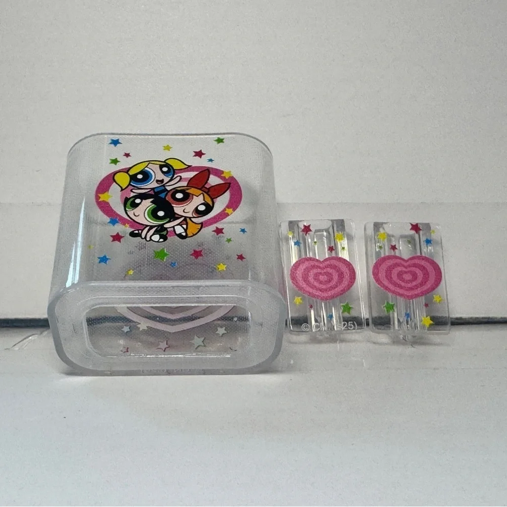 Powerpuff Girls Clear hearts charger cover and cable protector